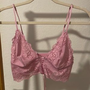 Free people pink bralette top.